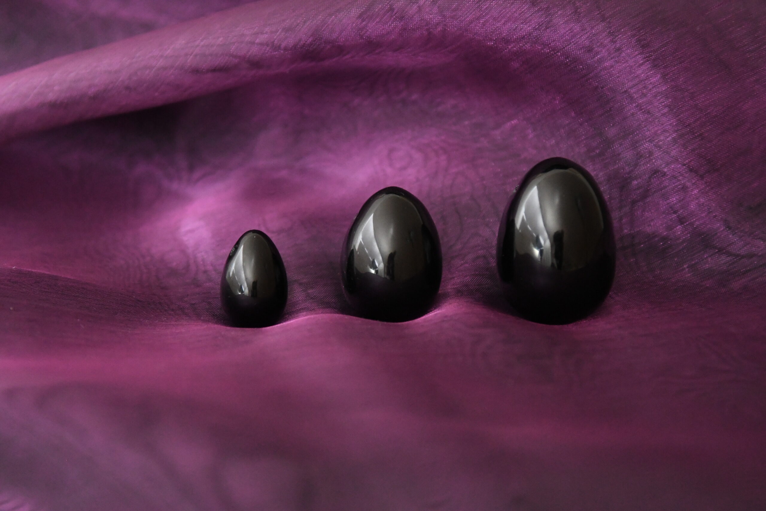 Obsidian mit Hortensie Pink